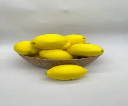 فواكه صناعية شكل الليمون الأصفر